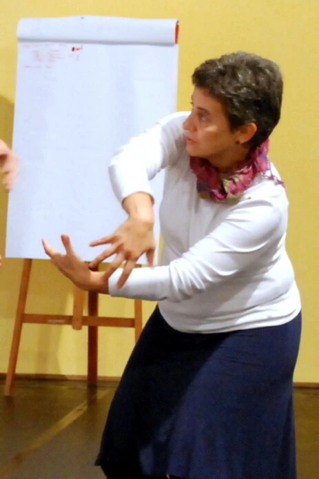 Isabel Marques em aula Isabel Marques em aula